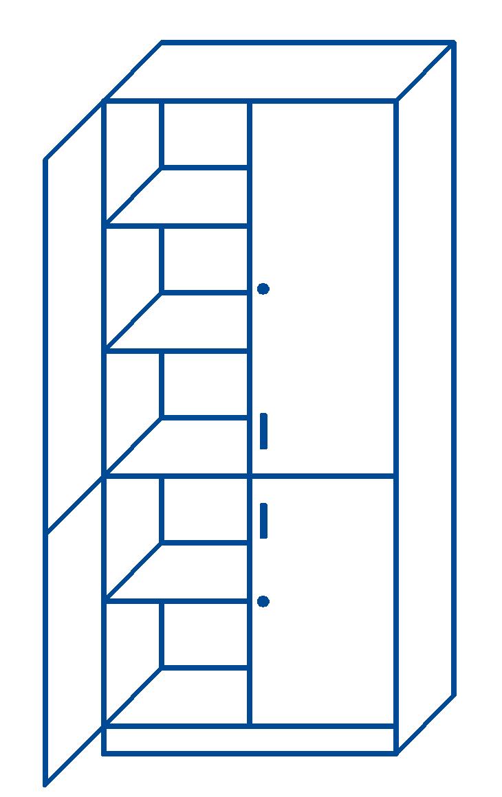 Szafa szkolna AS-4/4d